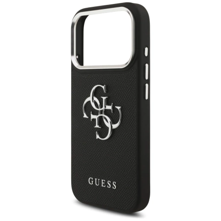 Etui Guess Grained Big 4G Classic Logo na iPhone 17 Pro - czarne