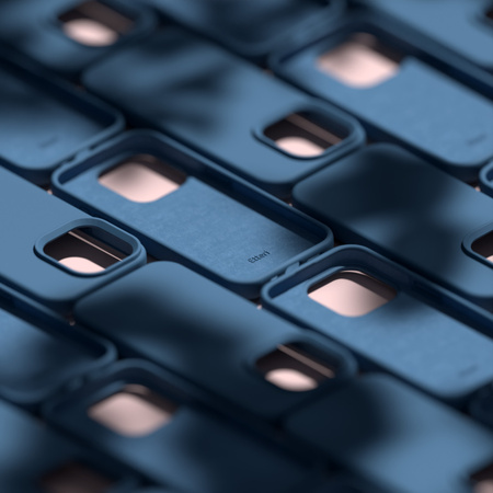 Nakładka Etteri Silicone Case do Samsung Galaxy S22 Ultra ciemnoniebieska