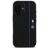 Original Case IPHONE 16 BMW Hardcase Silicone Hexagon Blue Line MagSafe (BMHMP16S23SHEB) black