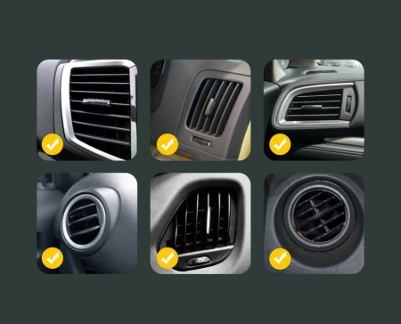 Uchwyt Samochodowy do Kratki Nawiewu / Wentylacyjnej Baseus Steel Cannon Air Outlet Car Mount (SUGP-01) czarny