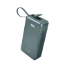 Powerbank SBS 10000 mAh 20W mit integriertem USB-C-Kabel und Digitalanzeige - grau