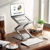 Wozinsky WRS-CPY75DSS Aluminum Laptop and Tablet Stand + Free Smartphone Stand - Silver