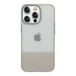 Kingxbar Plain Series Hülle für iPhone 13 Pro Silikonhülle grau