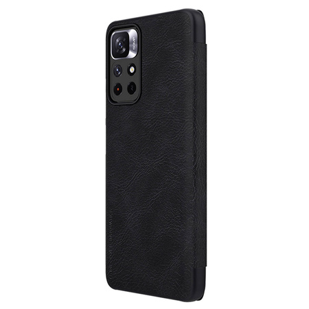 Nillkin Qin Case Case for Xiaomi Poco M4 Pro 5G Camera Protector Holster Cover Flip Cover Black
