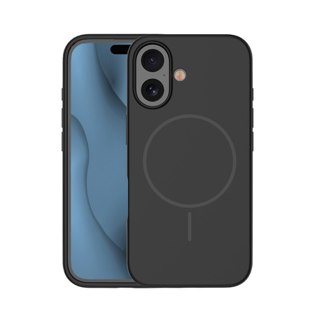 Nakładka Silicone Thin Mag do iPhone 16 6,1" czarna