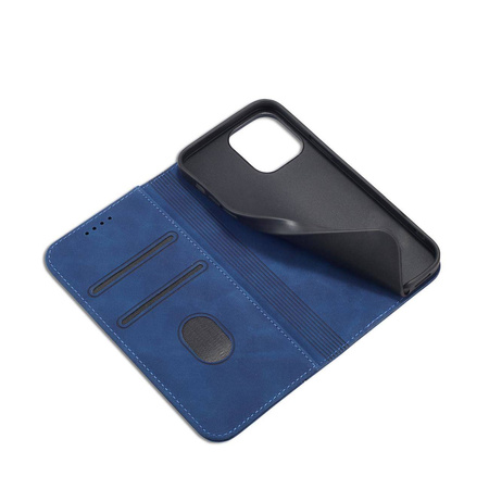 Magnet Fancy Case Case für iPhone 13 Pro Cover Card Wallet Card Stand Blau
