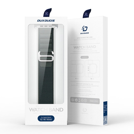 Sportschnallenarmband für Apple Watch Ultra 8/7/6/SE/5/4/3/2/1 (42, 44, 45, 49 mm) Dux Ducis Armband GS-Version – Grün