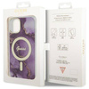 Guess GUHMP14SHTMRSU iPhone 14 6.1&quot; lila/lila Hardcase Golden Marble MagSafe