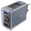 Acefast Ladegerät GaN 65W 3 Ports (1xUSB, 2xUSB C) grün (A45)