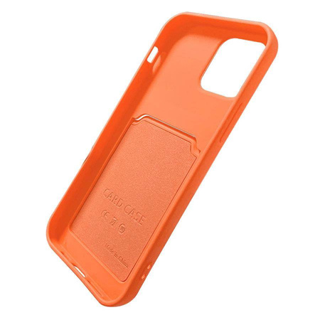 Card Case silikonowe etui portfel z kieszonką na kartę dokumenty do iPhone 11 Pro czerwony