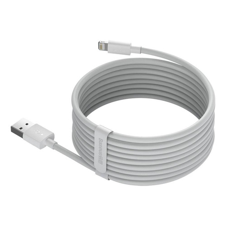 Baseus 2x kabel USB - Lightning szybkie ładowanie Power Delivery 1,5 m biały (TZCALZJ-02)