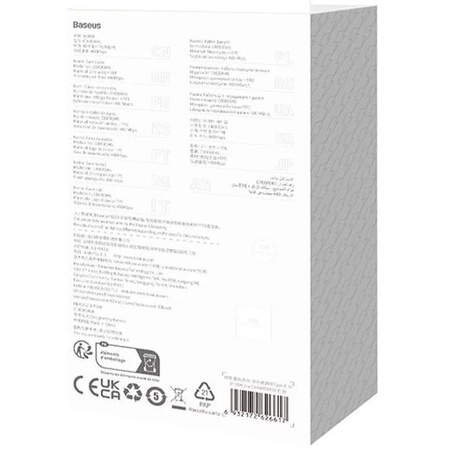 Baseus kabel CoolPlay USB-C - Lightning 2m 20W biały