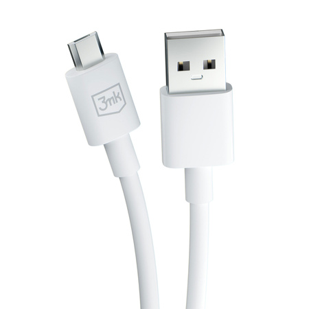 3MK KABEL HYPER USB/MICRO 1,2m 2,4A biały
