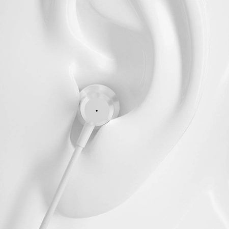 Dudao dokanałowe słuchawki zestaw słuchawkowy z pilotem i mikrofonem 3,5 mm mini jack biały (X10 Pro white)