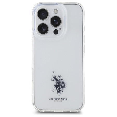 US Polo USHCP15XUSMT iPhone 15 Pro Max    6.7" przezroczysty/transparent IML Printed Double Horse Logo