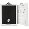 Karl Lagerfeld Saffiano Magnetische Karl & Choupette iPad Pro 13" 2024 Buchcover-Hülle - Schwarz