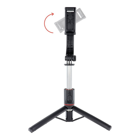 Zestaw / uchwyt selfie z pilotem na bluetooth tripod czarny SSTR-13