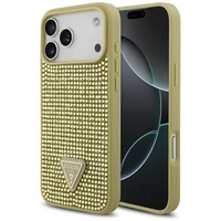 Etui Guess Rhinestone Triangle Logo na iPhone 17 Pro Max - złote