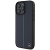 Mercedes nakładka do iPhone 16 Pro Max 6,9" MEHMP16X23RURBV Hardcase MB Blue Line Leather MagSafe granatowa