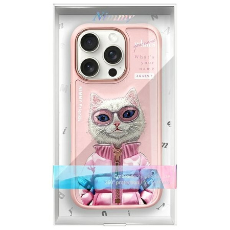 Nimmy etui iPhone 16 Pro 6.3"             różowy/pink Cool&Cute 2.0 Cat