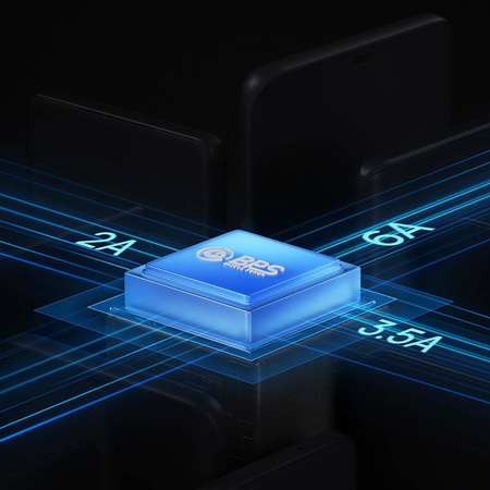 Baseus Flash Series II kabel USB Typ C / USB Typ A - USB Typ C / Lightning / micro USB 100 W 1,2 m niebieski (CASS030103)