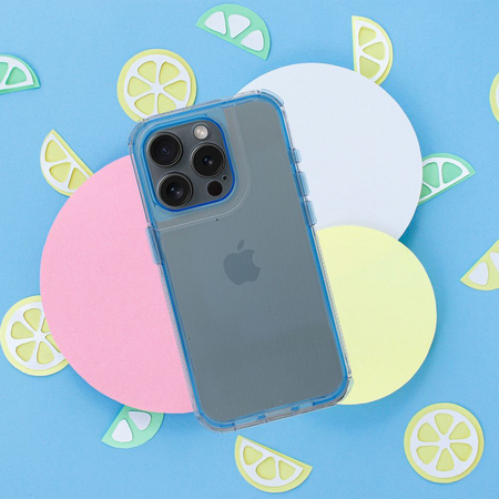 Futerał MATRIX CLEAR do IPHONE 16 niebieski