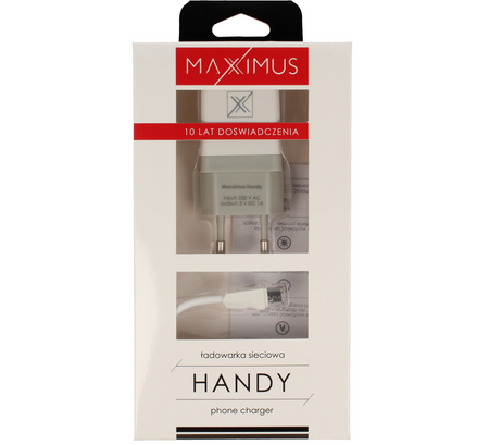 Ład. sieć. Maxximus Handy 1A + Micro USB