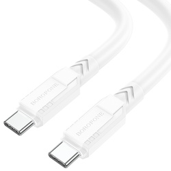 Borofone Kabel BX81 Goodway - Typ C na Typ C - PD 60W 3A 1 metr biały