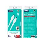 JELLICO kabel B9 USB-C - USB-C PD 66W 1M Biały