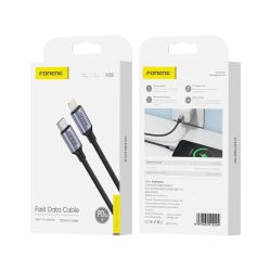 FONENG kabel X95 USB-C - Lightning PD 20W 1.2M Czarny
