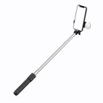 Selfie stick WR1YXS teleskopowy tripod 0.71m z okrągłą lampą - czarny