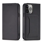 Magnet Card Case etui Samsung Galaxy S23+ pokrowiec z klapką portfel podstawka czarne