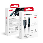 Kabel USB A do USB C Forcell F-Energy QC4.0 PD 3A 66W Digital 1,2 m C272 czarny