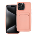 Futerał CARD CASE do IPHONE 15 PRO MAX różowy