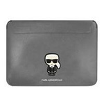 Karl Lagerfeld Sleeve KLCS14PISFG 13/14" srebrny/siver Saffiano Ikonik Karl