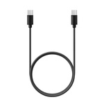 Kabel Typ C do Typ C Power Delivery PD 60W 3A C296 czarna (długa końcówka 8mm)