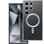 Futerał Electro Mag Cover kompatybilny z MagSafe do SAMSUNG A55 niebieski