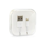 Kabel USB do iPhone Lightning 8-pin HD4 1 metr biały BOX