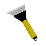 Skrobaczka do odśnieżania auta żółta