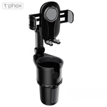Uchwyt samochodowy T-PHOX TH-07 Z UCHWYTEM NA KUBEK CUP HOLDER BLACK