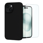 Etui do iPhone 15 czarne + Szkło