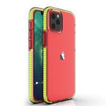 Spring Case pokrowiec żelowe etui z kolorową ramką do iPhone 13 mini żółty