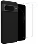 Etui do Google Pixel 8 Pro czarne + Szkło na ekran + Szkło na aparat