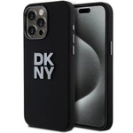 Etui DKNY Liquid Silicone Metal Logo na iPhone 15 Pro - czarne