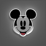 Neon Yellowpop Disney Mickey Printed     Face