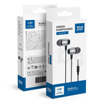 BLUE STAR słuchawki przewodowe Jack 3,5 mm z mikrofonem M09 1,2 m czarne