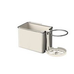 Organizer samochodowy z uchwytem na kubek beżowy