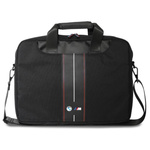 BMW Nylon Red Stripe - Torba na notebooka 16" (czarny)