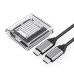 Kieszeń dyskowa M.2 NVME USB-C 3.2 - przezroczysta