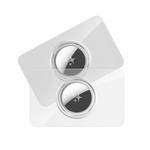 DUX DUCIS etui ochronne w kształcie karty do AirTag 2 szt transparentne + czarne
